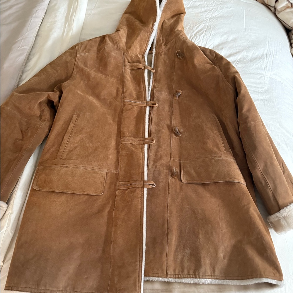 Bernardo Tan Shearling Jacket - image 7